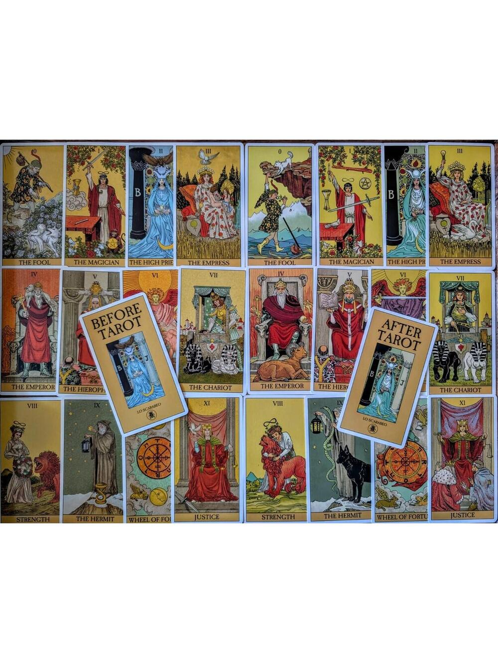 Lo Scarabeo BEFORE Tarot & AFTER Tarot Bundle Set Lot Of 2 Decks Boxes & Books